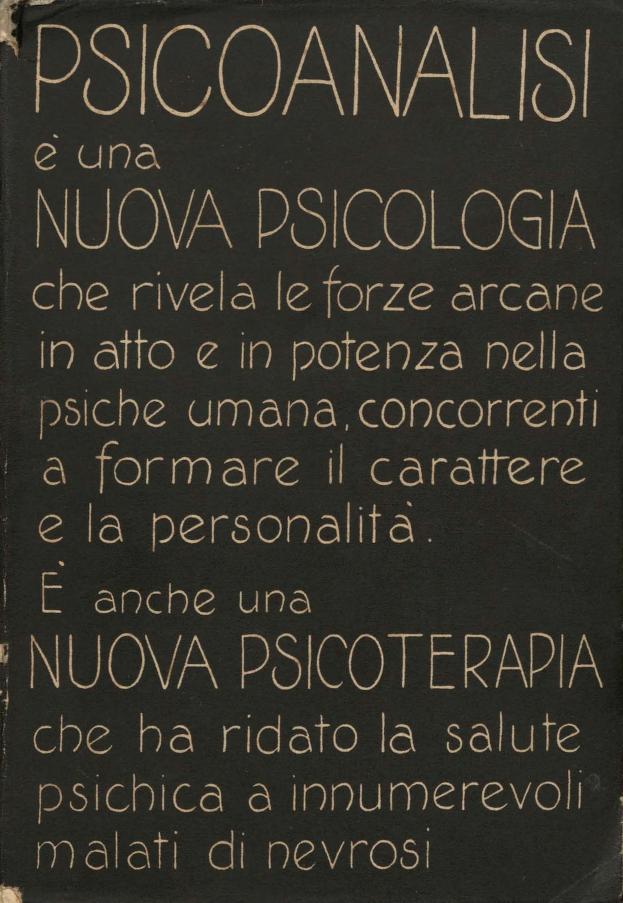 Copertina della prima edizione di Elementi di psicoanalisi di Edoardo Weiss, con la prefazione di Sigmund Freud, Hoepli, 1931 > coll. BC Hortis