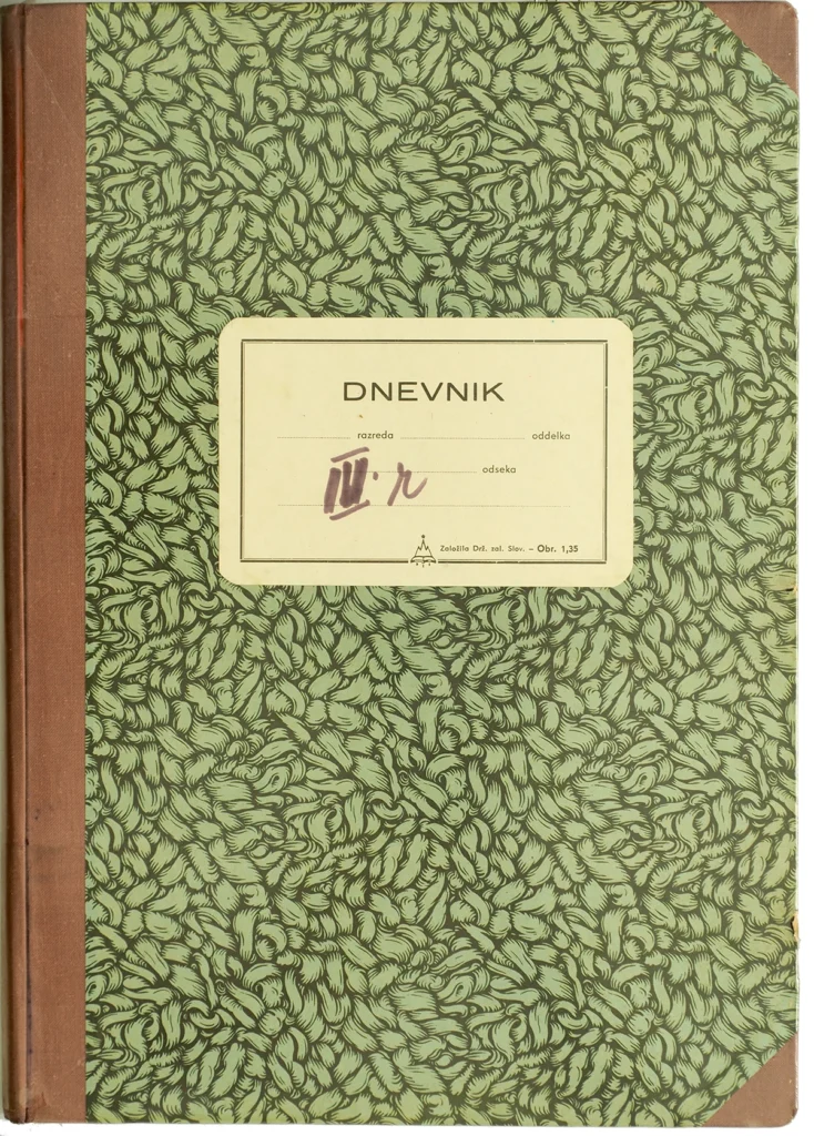 Registro di classe di Boris Pahor, Licej Anton Martin Slomšek, 1972 > coll. Liceo Slomšek