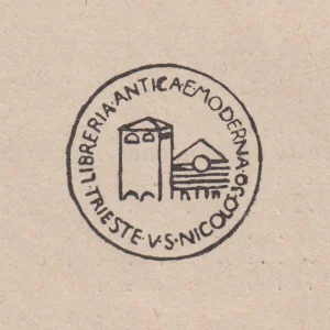 Logo della Libreria antica e moderna di Saba disegnato da Virgilio Giotti nel 1920 > coll. BC Hortis